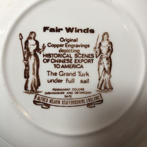 Alfred Meakin Bowls Fair Winds 8.75" Across The Grand Turk Chinese Export Set - Picture 2 of 11